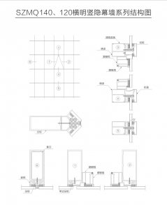 幕墻系列SZMQ140、120橫明豎隱系列